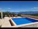 Ferienhaus Mario - with pool & sea view: H(4+2) Supetar - Insel Brac  - Kroatien - H(4+2): Pool