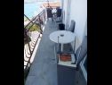 Ferienwohnungen Doktor - sea view; A2(9) Mastrinka - Insel Ciovo  - Ferienwohnung - A2(9): Balkon