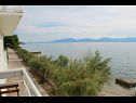 Ferienwohnungen Bale - right at the beach: A1 Plaza(4) Brist - Riviera Makarska  - Ferienwohnung - A1 Plaza(4): Aussicht vom Balkon