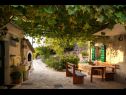 Ferienhaus Mirta - rustic villa: H(4+2) Podgora - Riviera Makarska  - Kroatien - Gartenterasse