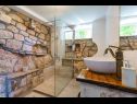Ferienhaus Stone - pool house: H(4) Babino Polje - Insel Mljet  - Kroatien - H(4): Badezimmer mit Toilette