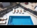 Ferienhaus Mirka - with heated pool: H(8+2) Bucht Stivasnica (Razanj) - Riviera Sibenik  - Kroatien - Pool