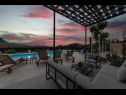 Ferienhaus Pax - with pool: H(4+2) Marina - Riviera Trogir  - Kroatien - Aussicht