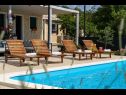 Ferienhaus Pax - with pool: H(4+2) Marina - Riviera Trogir  - Kroatien - Terasse