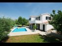 Ferienhaus Viki - with heated pool: H(6+1) Plano - Riviera Trogir  - Kroatien - Haus