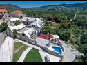 Ferienhaus Mari 1 - with pool: H(6+1) Donji Humac - Insel Brac  - Kroatien - Vegetation (Objekt und Umgebung)
