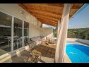 Ferienhaus Baras garden - house with pool : H (4+2) Mirca - Insel Brac  - Kroatien - H (4+2): Terasse