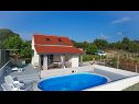 Ferienhaus Baras garden - house with pool : H (4+2) Mirca - Insel Brac  - Kroatien - Haus