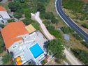 Ferienhaus Tonko - open pool: H(4+1) Postira - Insel Brac  - Kroatien - Haus