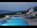 Ferienhaus Ita - with pool and view: H(4+1) Postira - Insel Brac  - Kroatien - Pool