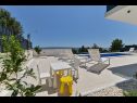 Ferienhaus Maca - pool an view: H(8) Okrug Gornji - Insel Ciovo  - Kroatien - Hof
