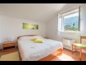Ferienwohnungen und Zimmer Villa Bouganvillea - sea view & garden: A1 Deluxe (2+1), A2 Superior (2+1), A3 Comfort (2+1), A4 Premium (2+1), R1 Deluxe (2), R2 Comfort (2) Mlini - Riviera Dubrovnik  - Ferienwohnung - A4 Premium (2+1): Schlafzimmer