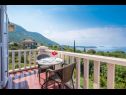 Ferienwohnungen und Zimmer Villa Bouganvillea - sea view & garden: A1 Deluxe (2+1), A2 Superior (2+1), A3 Comfort (2+1), A4 Premium (2+1), R1 Deluxe (2), R2 Comfort (2) Mlini - Riviera Dubrovnik  - Ferienwohnung - A4 Premium (2+1): Terasse