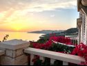 Ferienwohnungen und Zimmer Villa Bouganvillea - sea view & garden: A1 Deluxe (2+1), A2 Superior (2+1), A3 Comfort (2+1), A4 Premium (2+1), R1 Deluxe (2), R2 Comfort (2) Mlini - Riviera Dubrovnik  - Ferienwohnung - A4 Premium (2+1): Aussicht vom Terasse