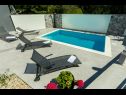 Ferienhaus Krk - with private pool: H(6+2) Soline - Insel Krk  - Kroatien - Pool