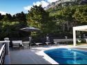 Ferienwohnungen Villa Esse - heated pool & seaview: A1(2+2), A2(4+2), A3(2+2), A4(4+2), A5(2+2) Baska Voda - Riviera Makarska  - Pool