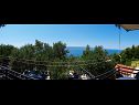 Ferienwohnungen Miljko - 80 m from beach: A1(6), SA2(2), A10(4+1), A11(2+2) Brela - Riviera Makarska  - Aussicht
