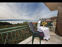 Ferienwohnungen Panorama - terrace with sea view: A1(4) Brela - Riviera Makarska  - Ferienwohnung - A1(4): Terasse