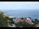 Ferienwohnungen Up - amazing sea view: A1(2) Brela - Riviera Makarska  - Ferienwohnung - A1(2): Aussicht vom Balkon