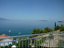 Ferienwohnungen Kate - 20m from the beach: A1(2+2), A2(2+2) Brist - Riviera Makarska  - Ferienwohnung - A1(2+2): Aussicht vom Terasse