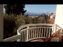 Ferienwohnungen Biljana - 150m from beach: A1(2+1), A2(2+2), A3(5), A4(2+2) Gradac - Riviera Makarska  - Ferienwohnung - A2(2+2): Aussicht vom Balkon