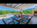 Ferienhaus Rusti - with pool: H(6) Vrgorac - Riviera Makarska  - Kroatien - H(6): Terasse
