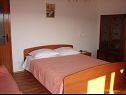 Ferienwohnungen Dragan - Economy Apartments: A1 Veci (4+1), A2 Manji (4+1) Jezera - Insel Murter  - Ferienwohnung - A1 Veci (4+1): Schlafzimmer