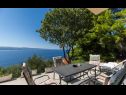 Ferienwohnungen Đuro - panoramic sea view: A3(3+1), A5(5) Stanici - Riviera Omis  - Ferienwohnung - A5(5): 