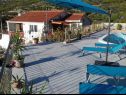 Ferienwohnungen Jugana - with pool : A1 donji(4), A2 gornji(4) Sumpetar - Riviera Omis  - Gemeinschaftsterasse