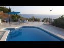 Ferienwohnungen Jugana - with pool : A1 donji(4), A2 gornji(4) Sumpetar - Riviera Omis  - Pool