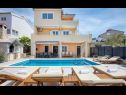 Ferienhaus Mirka - with heated pool: H(8+2) Bucht Stivasnica (Razanj) - Riviera Sibenik  - Kroatien - Haus