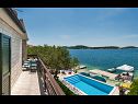 Ferienhaus Lucmar - swimming pool and sea view H(8+2) Zatoglav - Riviera Sibenik  - Kroatien - H(8+2): Terasse