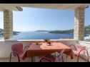 Ferienwohnungen Ante - perfect sea view: A1(2+2), A2(2+2) Vinisce - Riviera Trogir  - Ferienwohnung - A1(2+2): Terasse