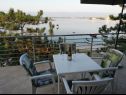 Ferienwohnungen Ljilja - 10m from the sea with parking: A2(2+2), A3(2+2), A4(12) Nin - Riviera Zadar  - Ferienwohnung - A2(2+2): Aussicht vom Terasse