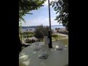 Ferienwohnungen JoPek - sea view; SA1(2+1) Rtina - Riviera Zadar  - Studio-Ferienwohnung - SA1(2+1): Aussicht vom Terasse (Objekt und Umgebung)