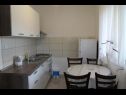 Ferienwohnungen Snjeza - 80 m from beach: A1 Studio (4), A2 Apartman (2+2) Vir - Riviera Zadar  - Ferienwohnung - A2 Apartman (2+2): Küche und Speisezimmer