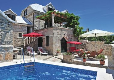 Ferienhaus Mari 1 - with pool: H(6+1) Donji Humac - Insel Brac  - Kroatien